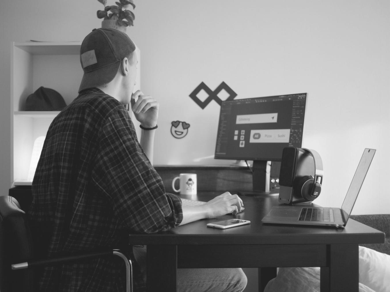 Modern workspace setup showing performance monitoring dashboards and testing tools in action